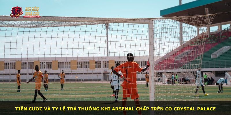 Tiền cược và tỷ lệ trả thưởng khi Arsenal chấp trên cơ Crystal Palace